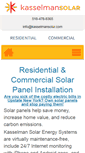 Mobile Screenshot of kasselmansolar.com